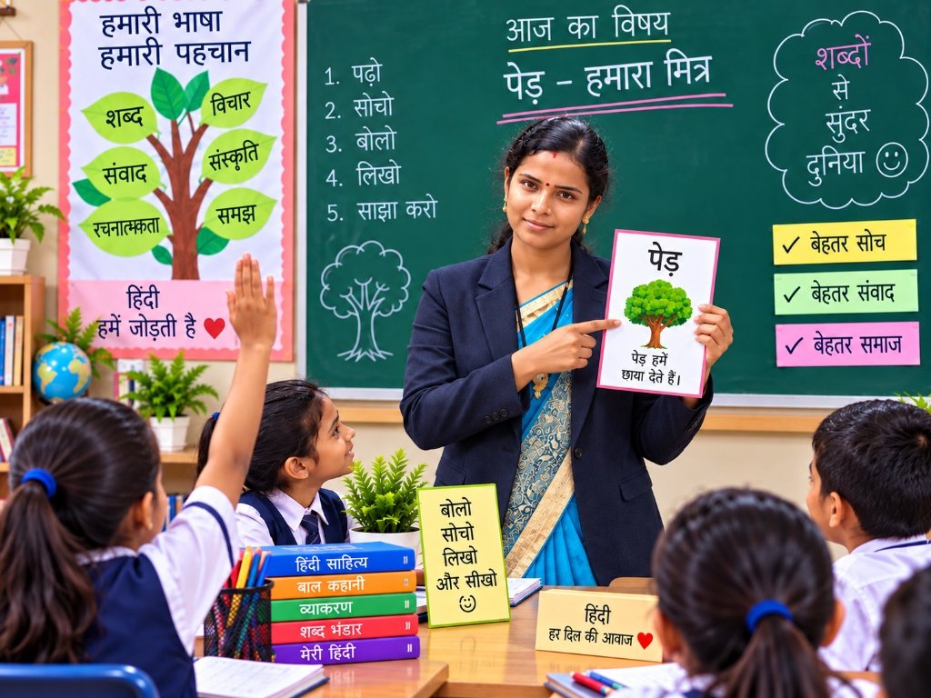 Class V Hindi Classroom