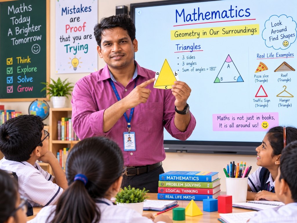 Class V Mathematics Classroom